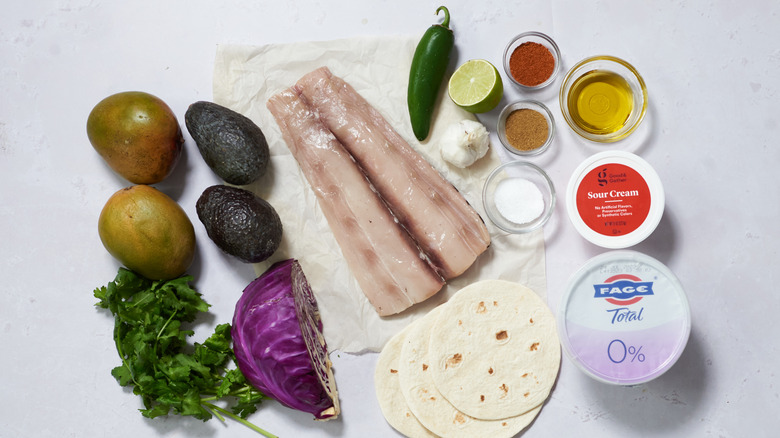 ingredients on a table