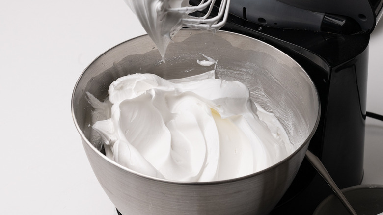 meringue in stand mixer