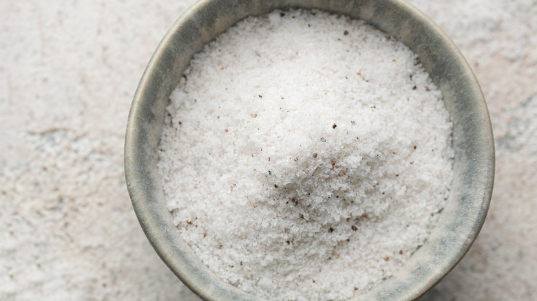 bowl of truffle salt