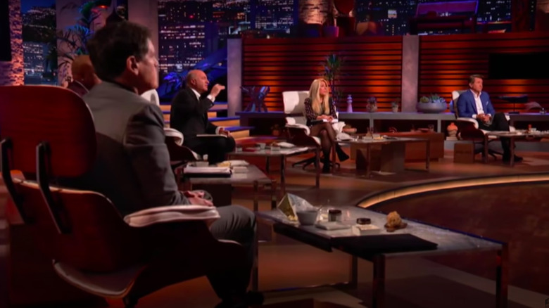 Sharks on Shark Tank pitching