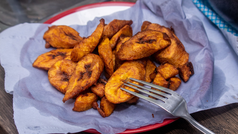 fried sweet tajadas plantain