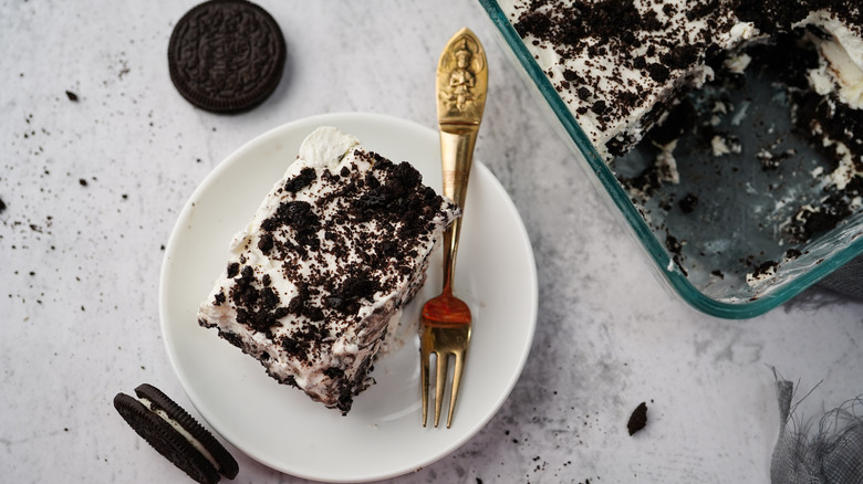 Oreo icebox cake