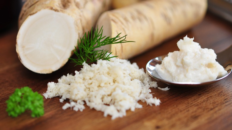 Whole, grated, and prepared horseradish 