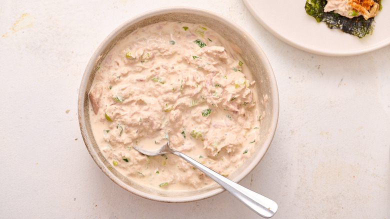 tuna salad in bowl