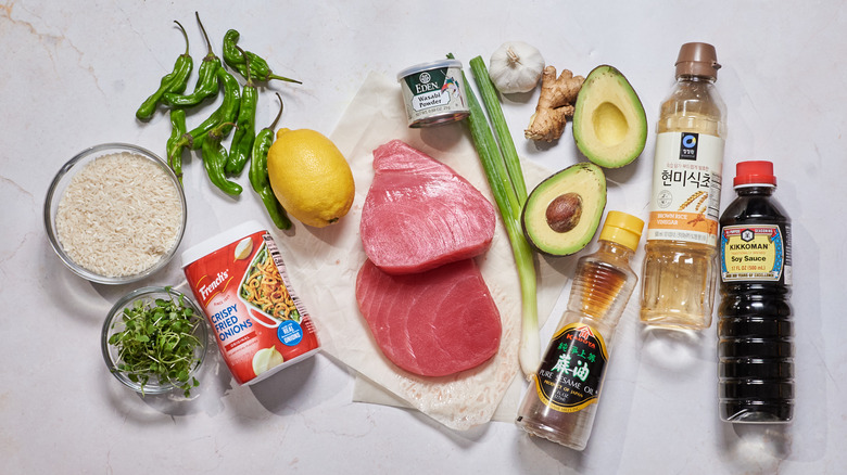 tuna tower ingredients