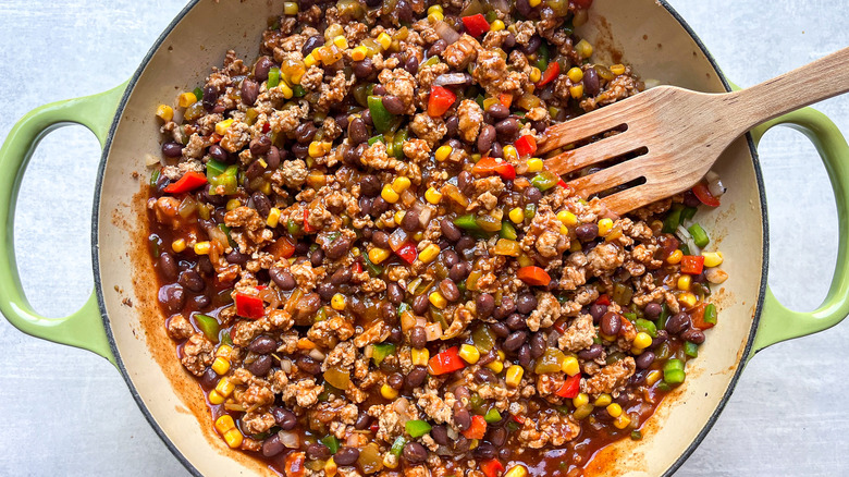 ground turkey with vegetables