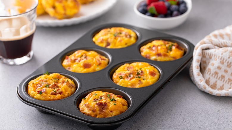 Egg cups in muffin pan