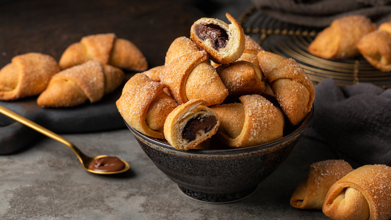 crescent rolls with chocolate