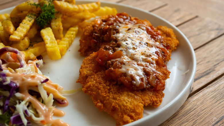 Large chicken Parmesan tender