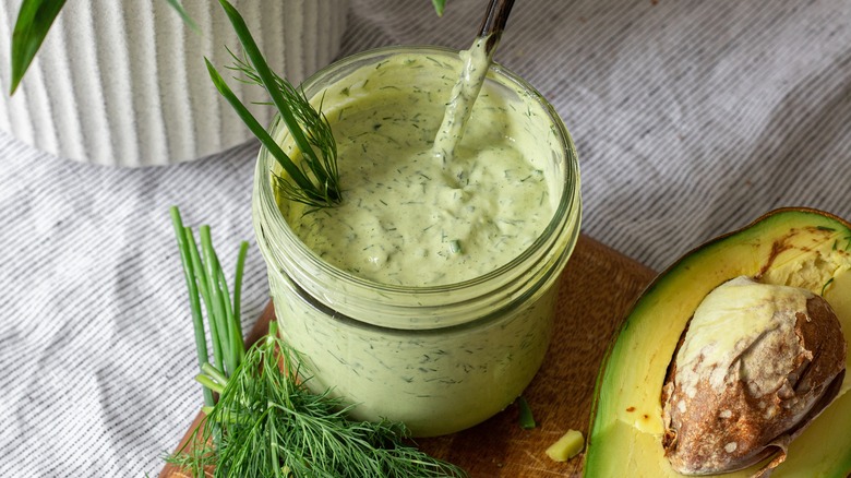 jar of avocado ranch