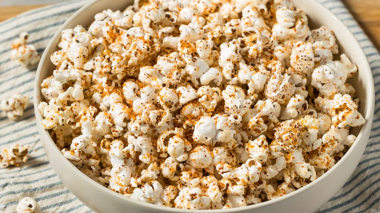 A bowl of spiced popcorn