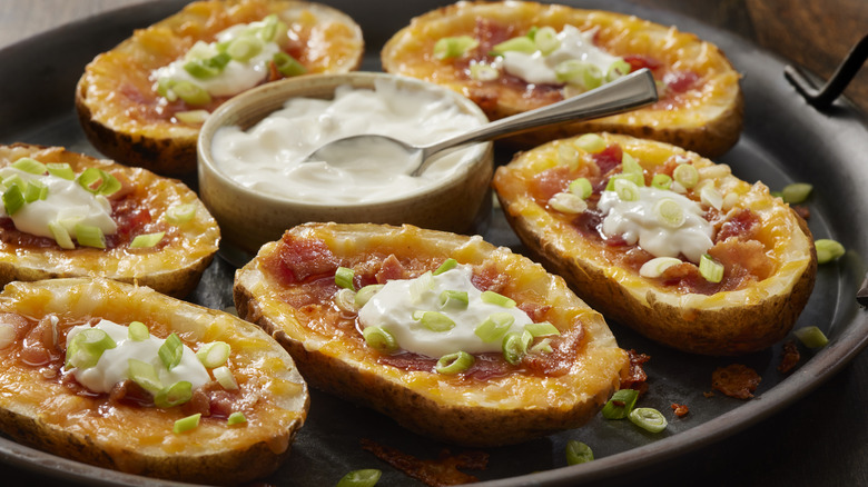 Loaded potato skins