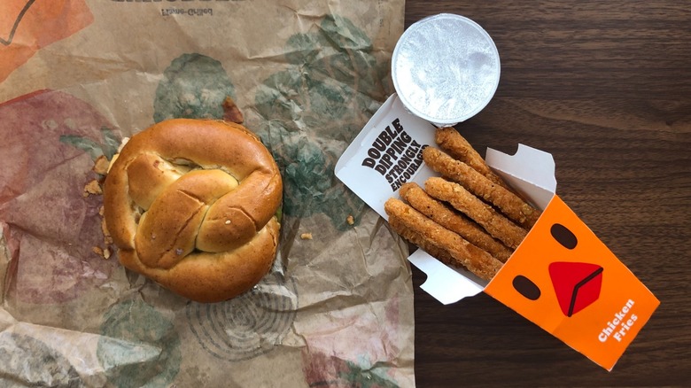 Burger King Nacho Chicken Fries and Game Day Pretzel Whopper