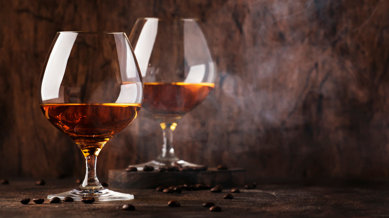 Two glasses of Armagnac