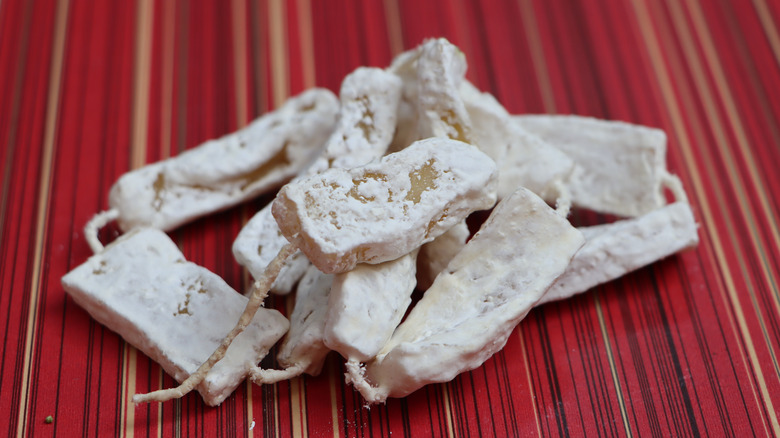 chhurpi (Tibetan dried cheese)