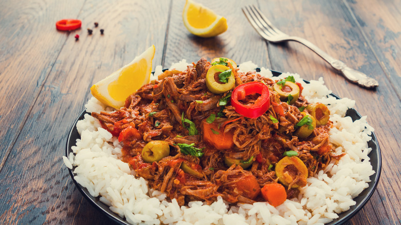 ropa vieja cuban dish