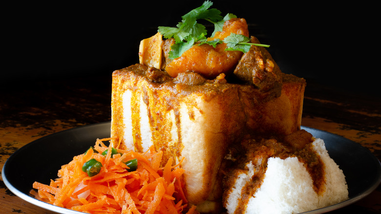 Bunny chow on table