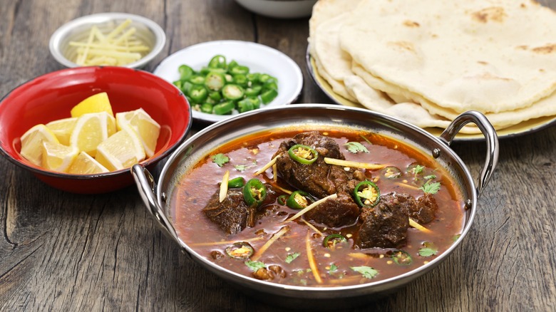 Beef nihari on table