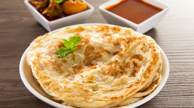 Roti on a plate