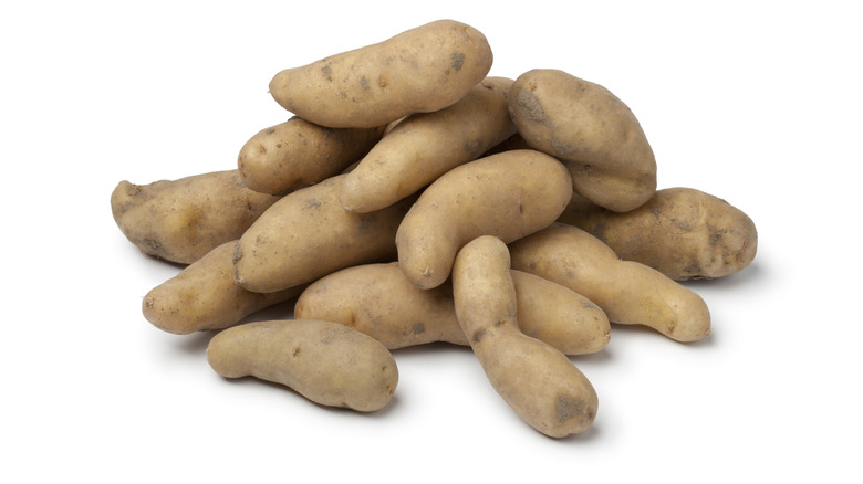 Pile of La Ratte potatoes 