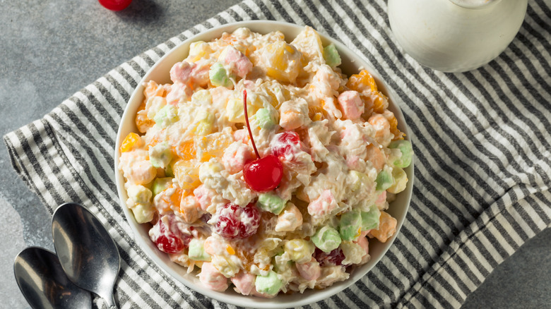 Colorful ambrosia salad