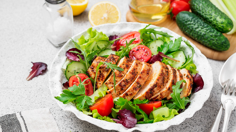 Grilled chicken salad