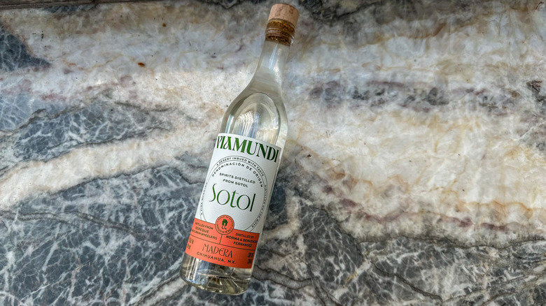 Viamundi Sotol bottle on marble