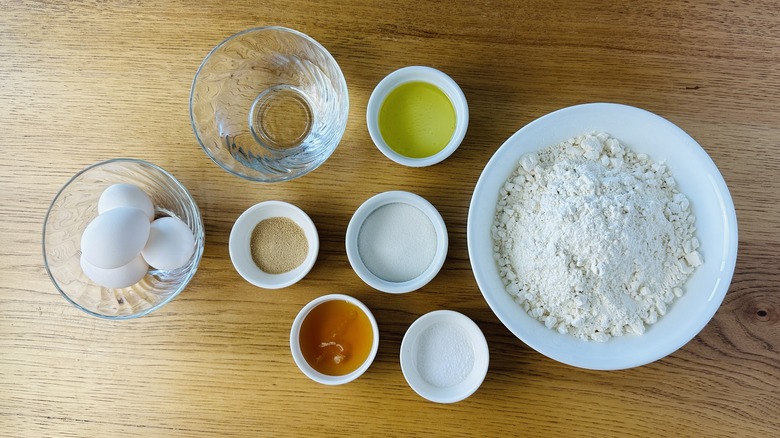 ingredients for challah bread