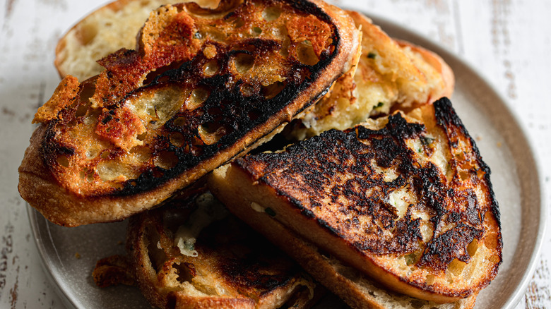 grilled cheese on a plate