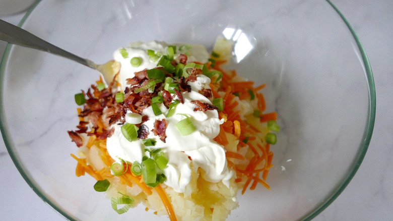 potato mix in a bowl 