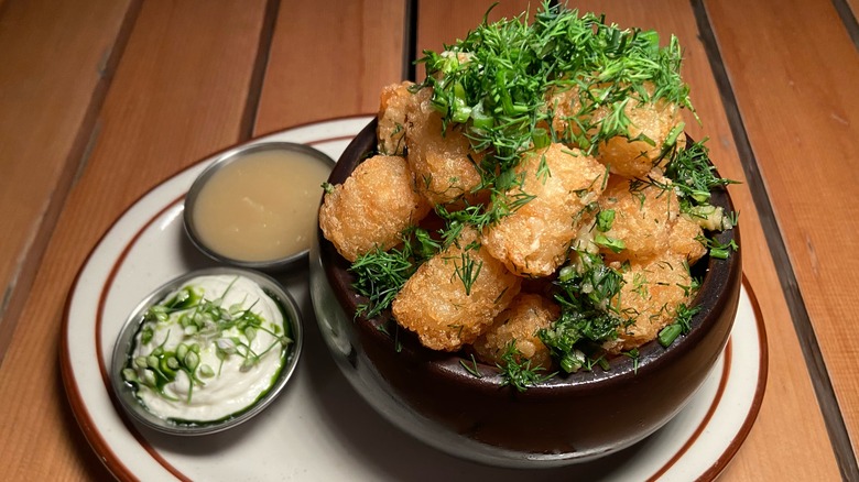 Latke-inspired tater tots