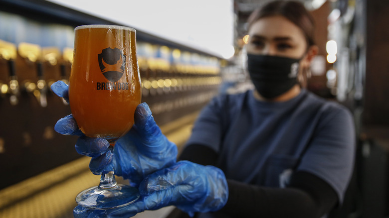 Employee at BreDog brewery