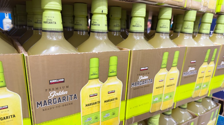 Bottles of Kirkland Signature Golden Margarita