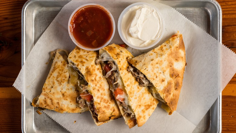 cheesesteak quesadilla