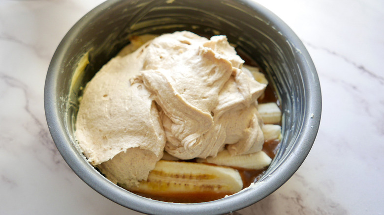 cake batter in bowl