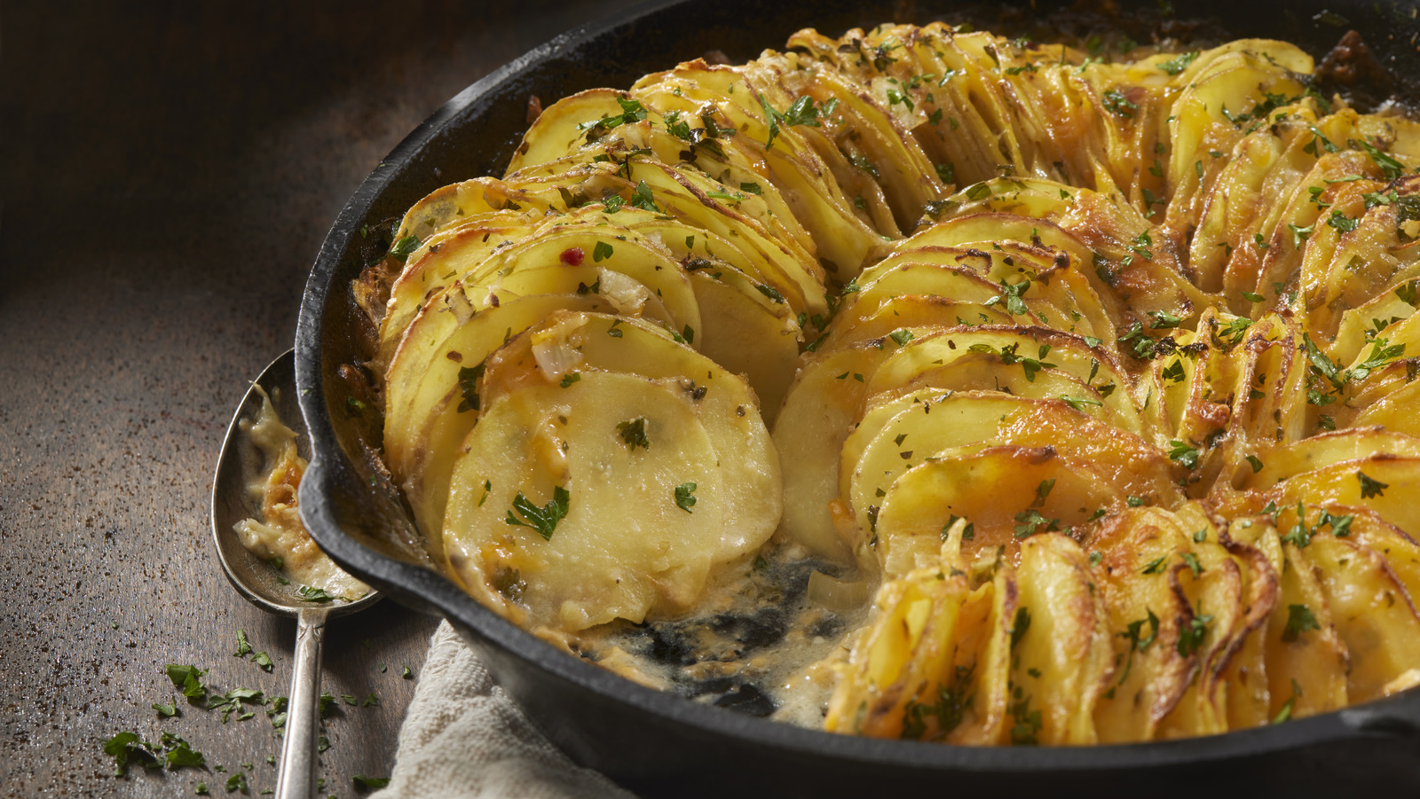 Use Leftover Alfredo Sauce As A Shortcut For Potato Gratin