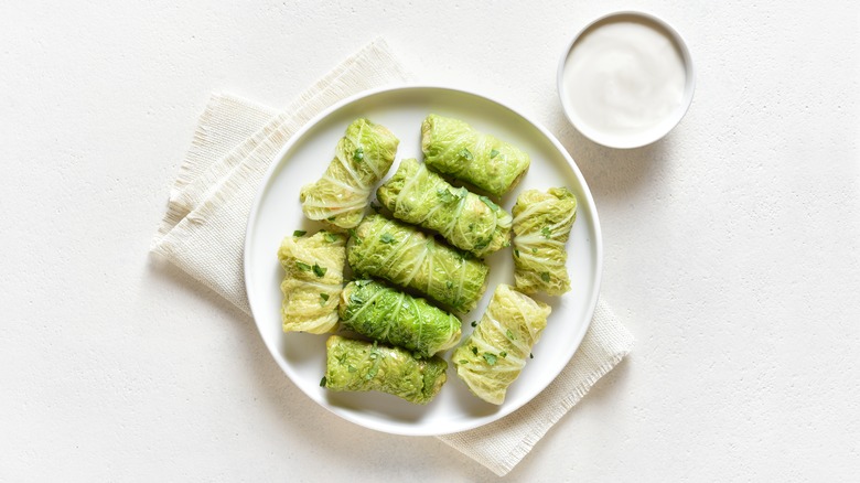 Stuffed cabbage rolls