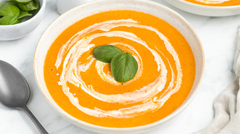 tomato soup with cream