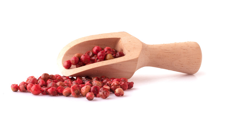 Pink peppercorns.