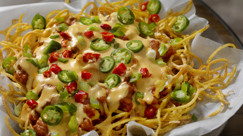 Spiralized nacho fries