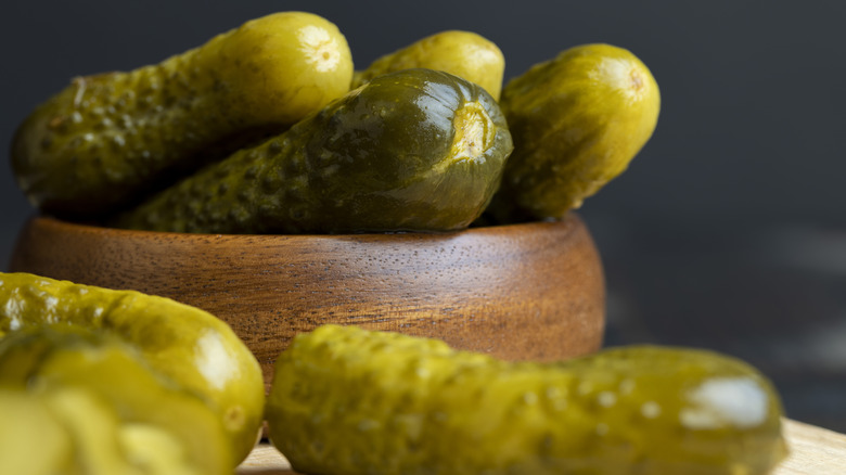 bowl of whole pickes