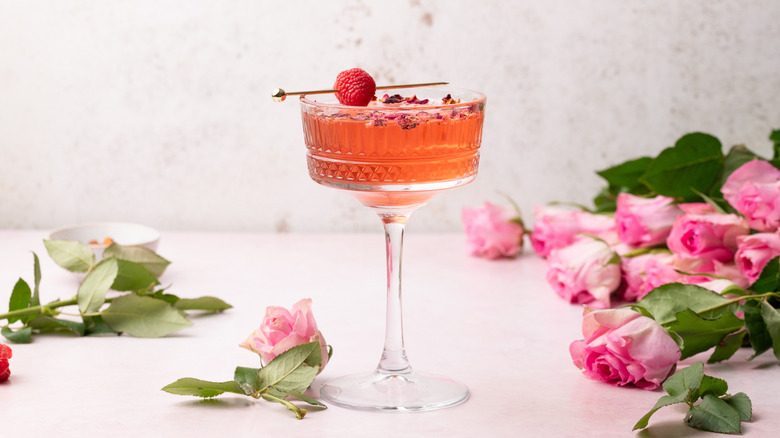 Valentine's Day floradora cocktail