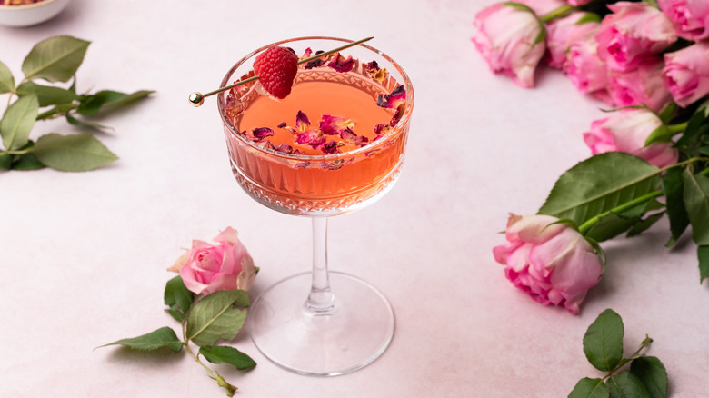 Valentine's Day floradora cocktail