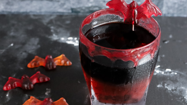 garnished vampire's kiss cocktail 