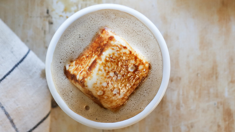 Golden toasted vegan marshmallow