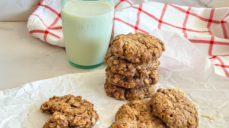 cookies on parchment paper