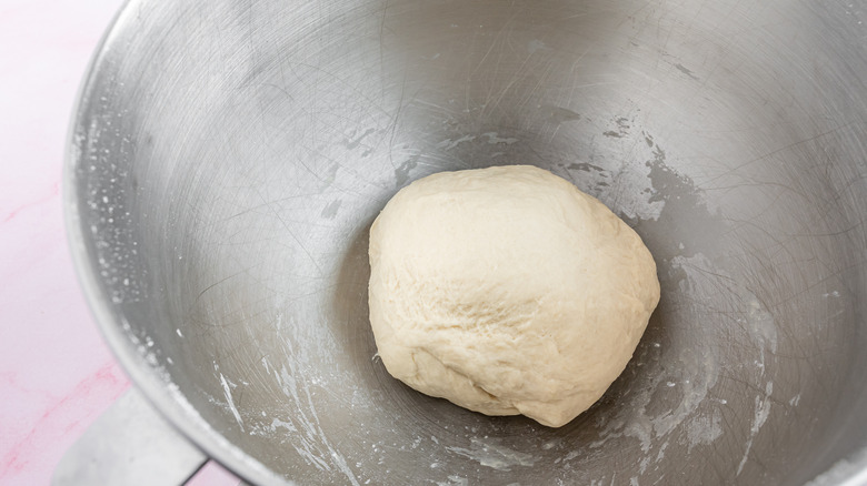 ball of dough in bowl