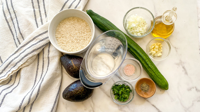 ingredients for rice pilaf