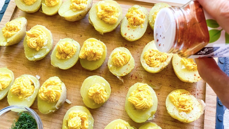 vegan deviled eggs