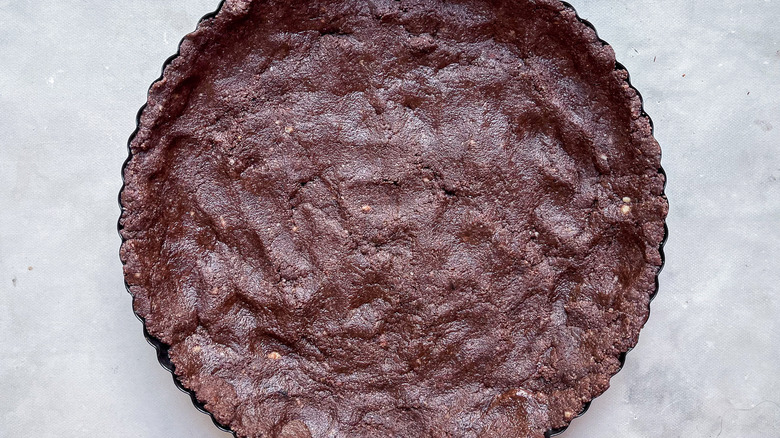 unbaked chocolate tart crust